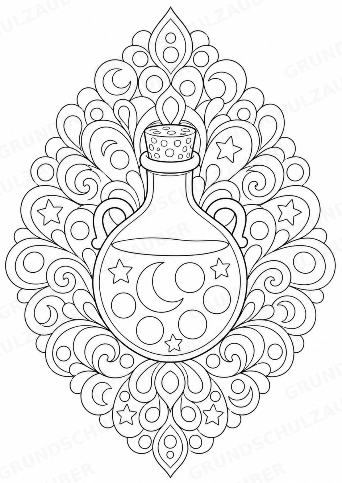 Halloween Mandalas Ausmalbilder – Feste und Feiertage – 15 Malvorlagen – Materialseite 15
