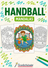 Handball Mandalas Ausmalbilder – Sport – 15 Malvorlagen – Cover
