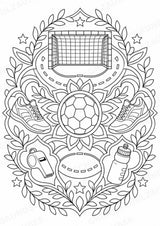 Handball Mandalas Ausmalbilder – Sport – 15 Malvorlagen – Materialseite 8