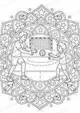 Handball Mandalas Ausmalbilder – Sport – 15 Malvorlagen – Materialseite 9