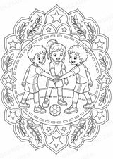 Handball Mandalas Ausmalbilder – Sport – 15 Malvorlagen – Materialseite 11