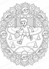 Handball Mandalas Ausmalbilder – Sport – 15 Malvorlagen – Materialseite 13