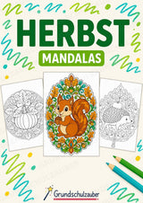 Herbst Mandalas Ausmalbilder – Wetter und Jahreszeiten – 15 Malvorlagen – Cover