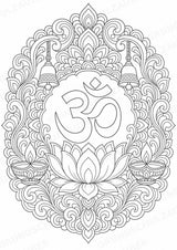 Hinduismus Mandalas Ausmalbilder – Religion – 15 Malvorlagen – Materialseite 2