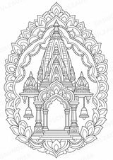 Hinduismus Mandalas Ausmalbilder – Religion – 15 Malvorlagen – Materialseite 3