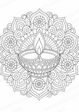 Hinduismus Mandalas Ausmalbilder – Religion – 15 Malvorlagen – Materialseite 4