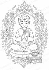Hinduismus Mandalas Ausmalbilder – Religion – 15 Malvorlagen – Materialseite 7