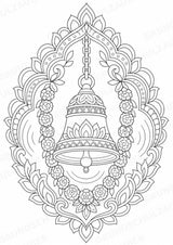 Hinduismus Mandalas Ausmalbilder – Religion – 15 Malvorlagen – Materialseite 8