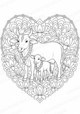 Hinduismus Mandalas Ausmalbilder – Religion – 15 Malvorlagen – Materialseite 10