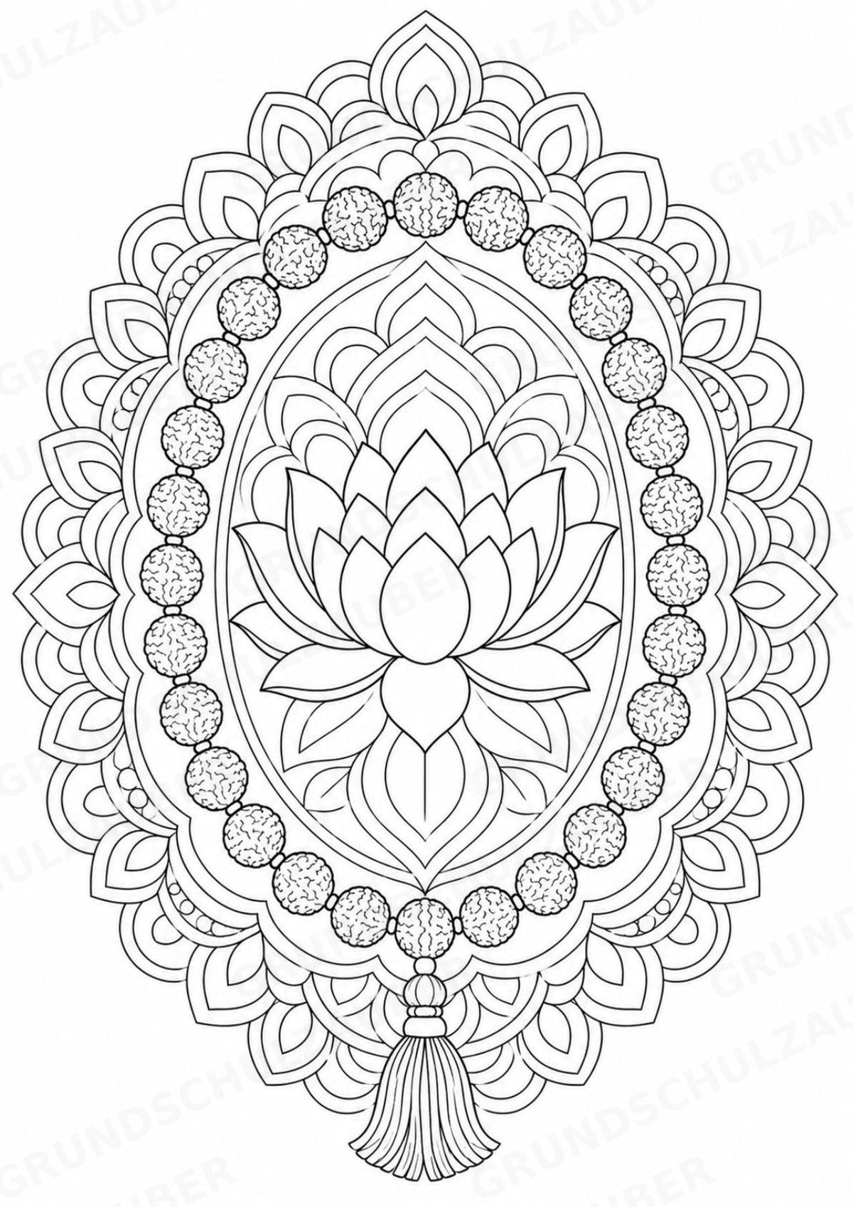Hinduismus Mandalas Ausmalbilder – Religion – 15 Malvorlagen – Materialseite 13