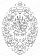 Hinduismus Mandalas Ausmalbilder – Religion – 15 Malvorlagen – Materialseite 14