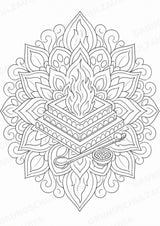 Hinduismus Mandalas Ausmalbilder – Religion – 15 Malvorlagen – Materialseite 15