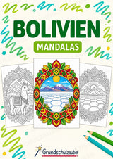 Bolivien Mandalas Ausmalbilder – Länder und Kulturen – 15 Malvorlagen – Cover