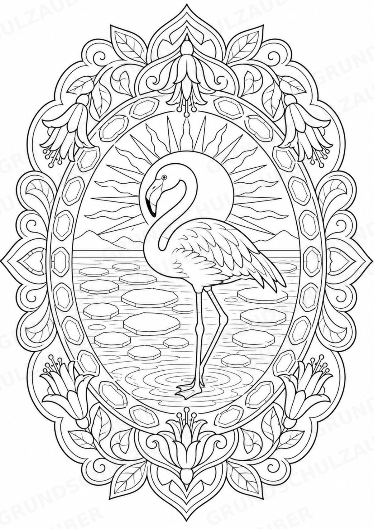 Bolivien Mandalas Ausmalbilder – Länder und Kulturen – 15 Malvorlagen – Materialseite 2