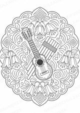 Bolivien Mandalas Ausmalbilder – Länder und Kulturen – 15 Malvorlagen – Materialseite 7