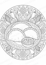 Bolivien Mandalas Ausmalbilder – Länder und Kulturen – 15 Malvorlagen – Materialseite 11