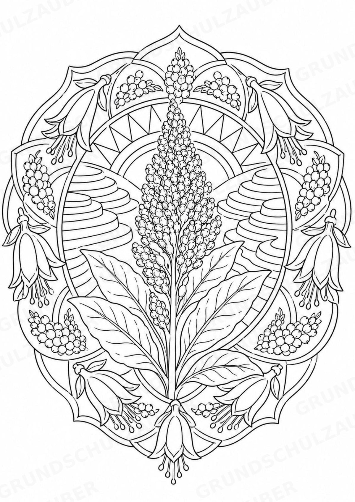 Bolivien Mandalas Ausmalbilder – Länder und Kulturen – 15 Malvorlagen – Materialseite 12