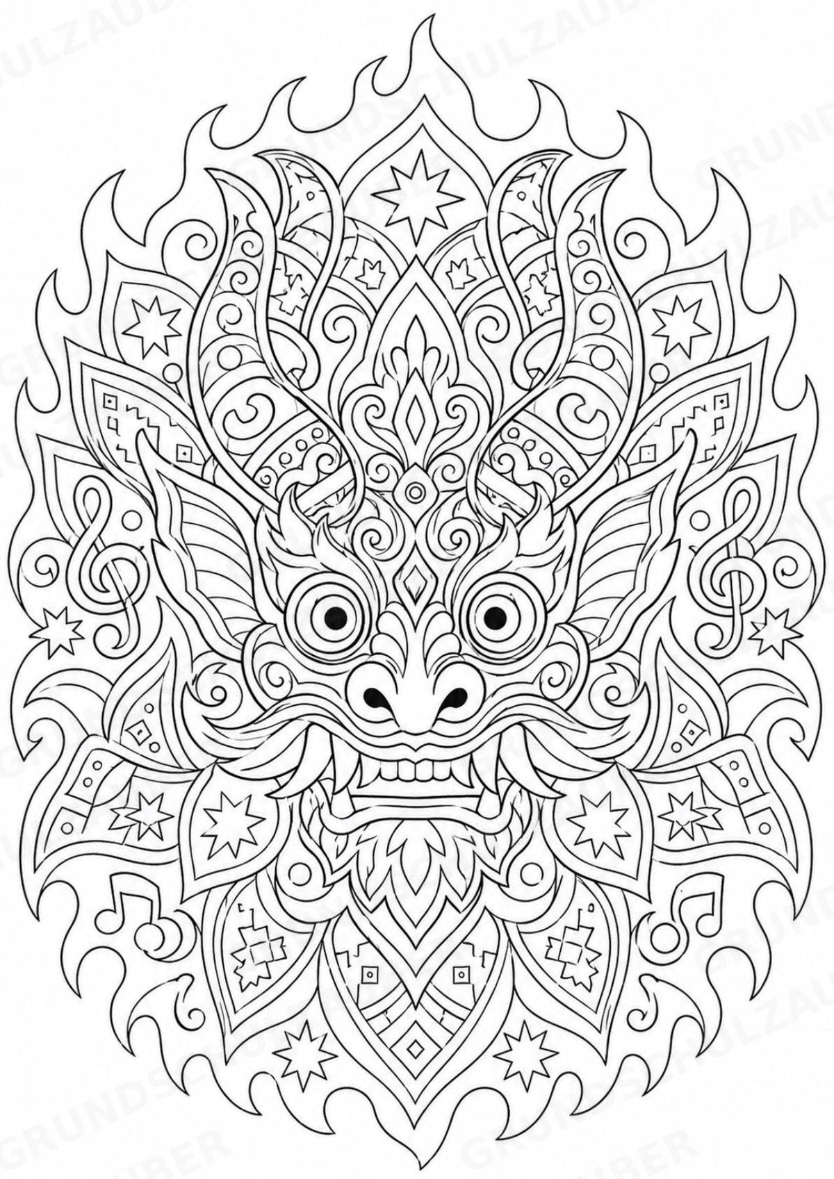 Bolivien Mandalas Ausmalbilder – Länder und Kulturen – 15 Malvorlagen – Materialseite 14