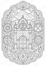 Bolivien Mandalas Ausmalbilder – Länder und Kulturen – 15 Malvorlagen – Materialseite 15