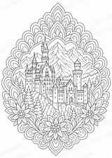 Deutschland Mandalas Ausmalbilder – Länder und Kulturen – 15 Malvorlagen – Materialseite 3