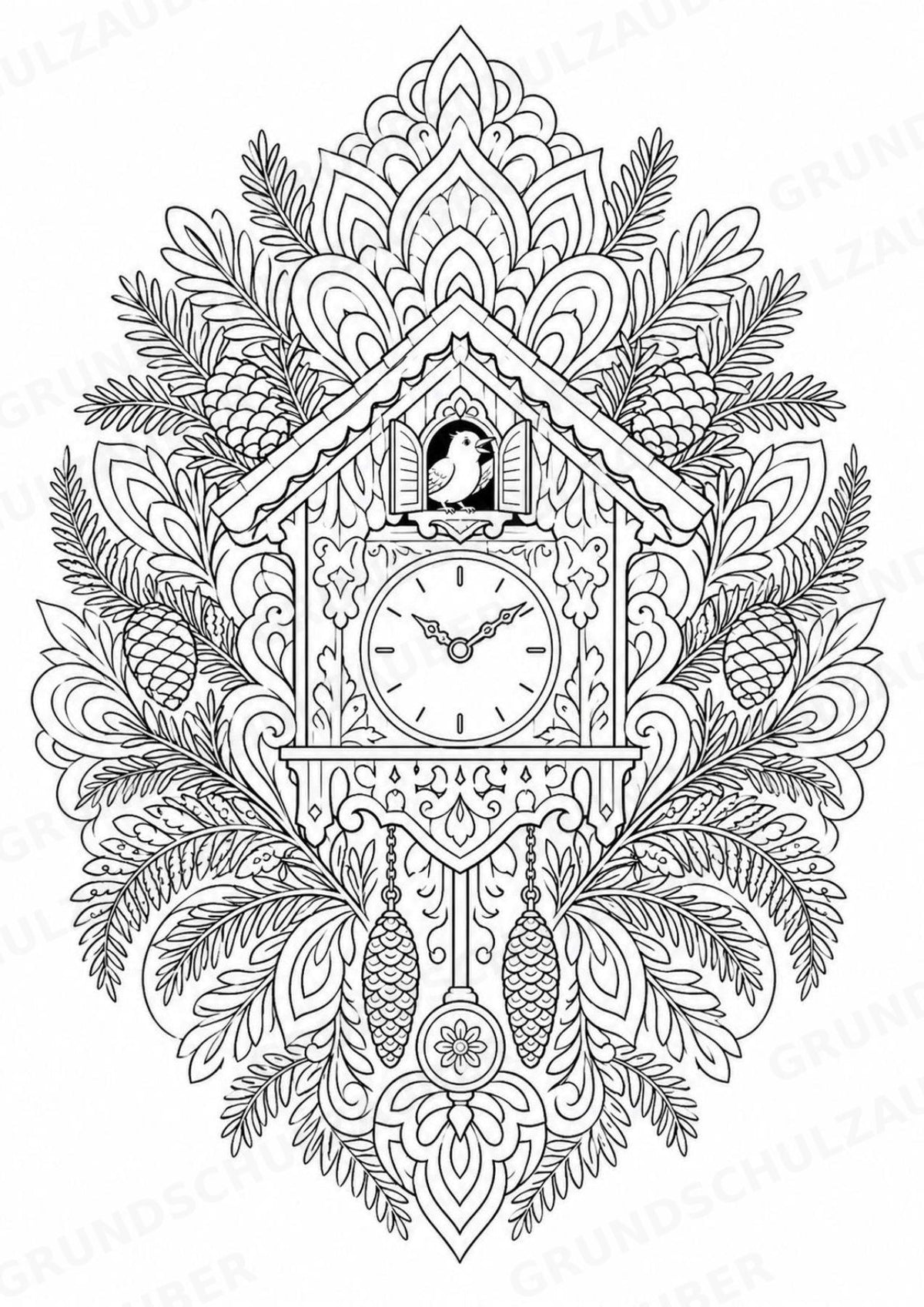 Deutschland Mandalas Ausmalbilder – Länder und Kulturen – 15 Malvorlagen – Materialseite 5