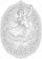 Deutschland Mandalas Ausmalbilder – Länder und Kulturen – 15 Malvorlagen – Materialseite 7