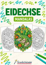 Eidechse Mandalas Ausmalbilder – Tiere – 15 Malvorlagen – Cover
