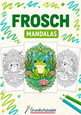 Frosch Mandalas Ausmalbilder – Tiere – 15 Malvorlagen – Cover