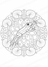 Frosch Mandalas Ausmalbilder – Tiere – 15 Malvorlagen – Materialseite 3