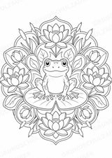 Frosch Mandalas Ausmalbilder – Tiere – 15 Malvorlagen – Materialseite 5