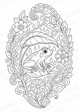 Frosch Mandalas Ausmalbilder – Tiere – 15 Malvorlagen – Materialseite 12
