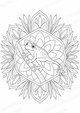 Frosch Mandalas Ausmalbilder – Tiere – 15 Malvorlagen – Materialseite 15