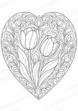 Frühblüher Mandalas Ausmalbilder – Natur und Pflanzen – 15 Malvorlagen – Materialseite 5