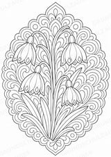 Frühblüher Mandalas Ausmalbilder – Natur und Pflanzen – 15 Malvorlagen – Materialseite 7