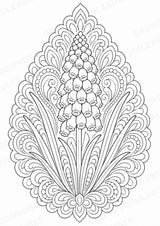 Frühblüher Mandalas Ausmalbilder – Natur und Pflanzen – 15 Malvorlagen – Materialseite 10