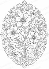 Frühblüher Mandalas Ausmalbilder – Natur und Pflanzen – 15 Malvorlagen – Materialseite 13