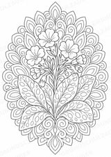 Frühblüher Mandalas Ausmalbilder – Natur und Pflanzen – 15 Malvorlagen – Materialseite 15