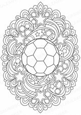 Fußball Mandalas Ausmalbilder – Sport – 15 Malvorlagen – Materialseite 2