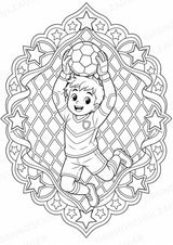 Fußball Mandalas Ausmalbilder – Sport – 15 Malvorlagen – Materialseite 4