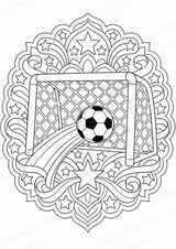Fußball Mandalas Ausmalbilder – Sport – 15 Malvorlagen – Materialseite 6