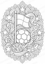 Fußball Mandalas Ausmalbilder – Sport – 15 Malvorlagen – Materialseite 11