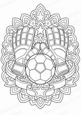 Fußball Mandalas Ausmalbilder – Sport – 15 Malvorlagen – Materialseite 13