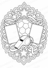 Fußball Mandalas Ausmalbilder – Sport – 15 Malvorlagen – Materialseite 14