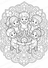 Fußball Mandalas Ausmalbilder – Sport – 15 Malvorlagen – Materialseite 15
