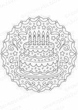 Geburtstag Mandalas Ausmalbilder – Feste und Feiertage – 15 Malvorlagen – Materialseite 2