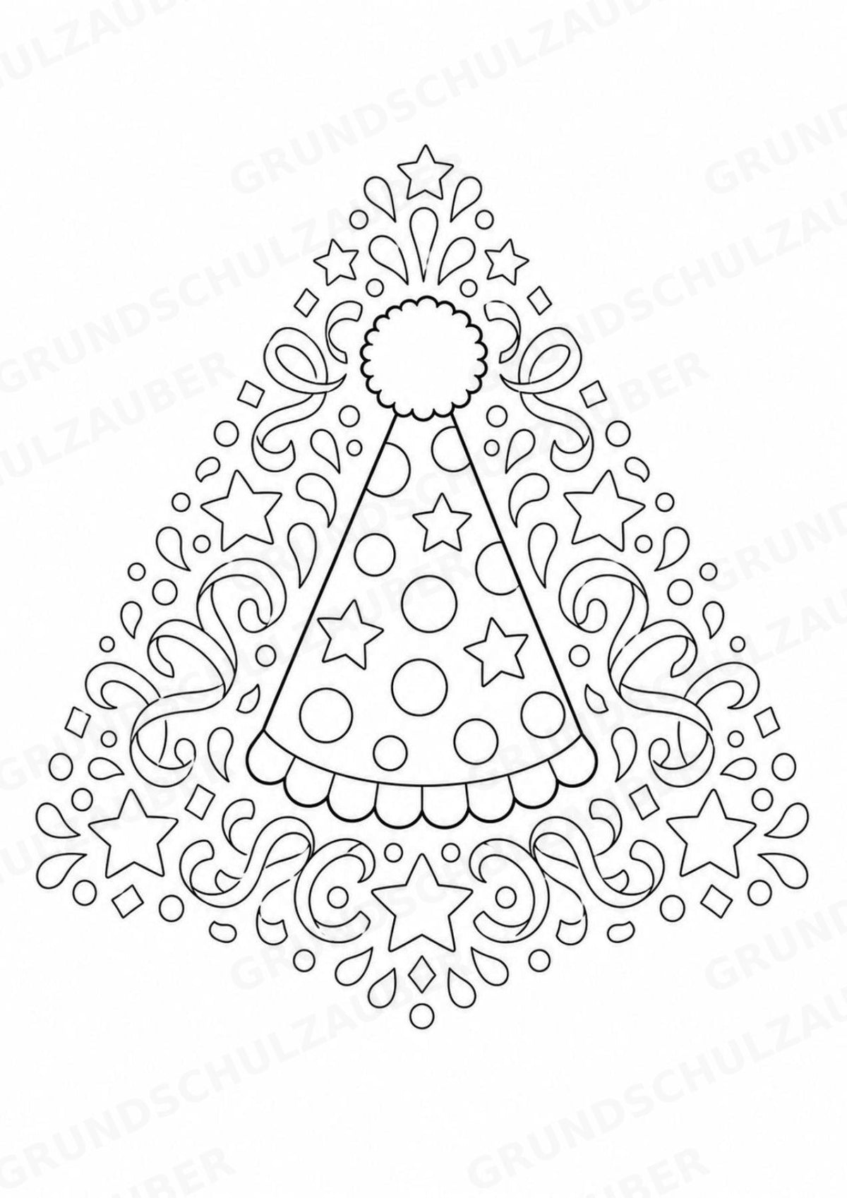 Geburtstag Mandalas Ausmalbilder – Feste und Feiertage – 15 Malvorlagen – Materialseite 5