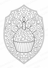 Geburtstag Mandalas Ausmalbilder – Feste und Feiertage – 15 Malvorlagen – Materialseite 6