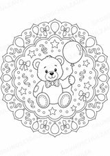 Geburtstag Mandalas Ausmalbilder – Feste und Feiertage – 15 Malvorlagen – Materialseite 12