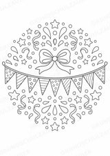 Geburtstag Mandalas Ausmalbilder – Feste und Feiertage – 15 Malvorlagen – Materialseite 13