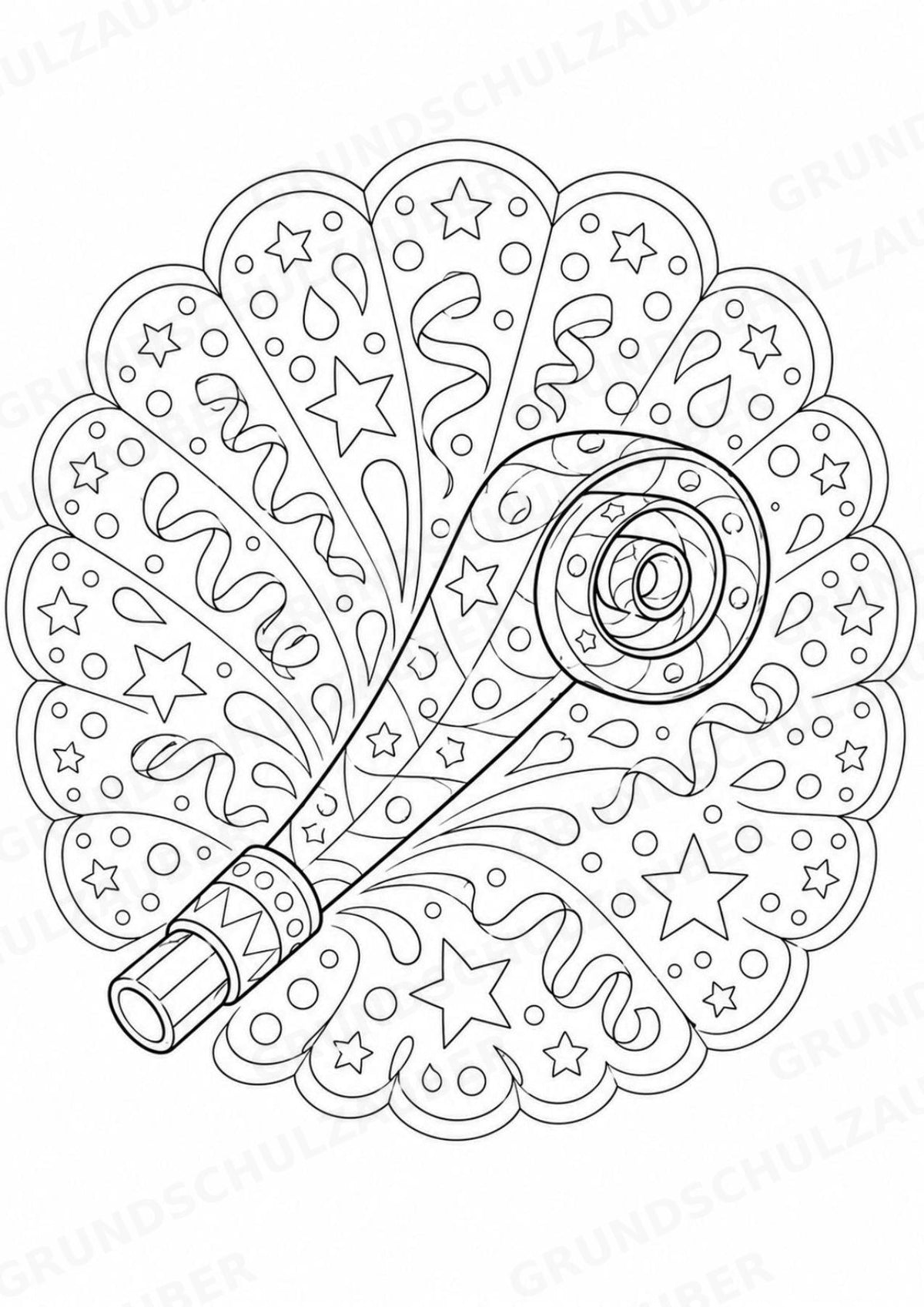 Geburtstag Mandalas Ausmalbilder – Feste und Feiertage – 15 Malvorlagen – Materialseite 14
